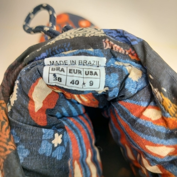 FARM RIO Lug Sole Puffer Bootie Pineapple Flower Women's 9 Chunky Floral Quilted - Picture 13 of 16